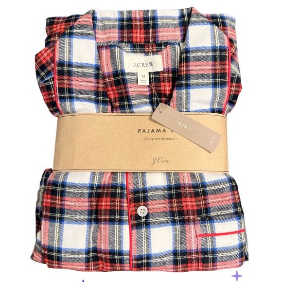 NWT!  J.Crew Men’s Flannel Tartan Plaid Pajama Set Sz. M Gifts for Men Holidays - Picture 11 of 15